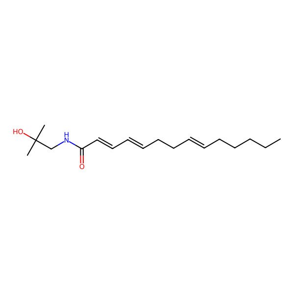 2D Structure of (2e,4e,8z)-2'-hydroxy-N-isobutyl-2,4,8-tetradecatrienamide