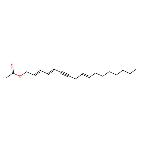 2D Structure of [(2E,4E,9Z)-heptadeca-2,4,9-trien-6-ynyl] acetate