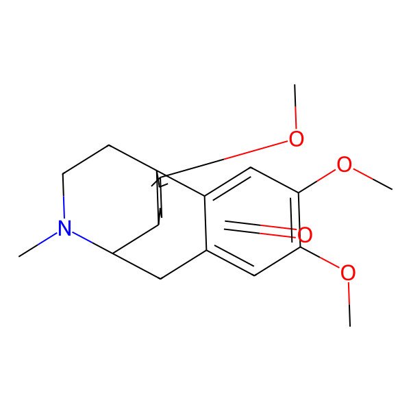 2D Structure of (1S,9S,10R)-4,5,13-trimethoxy-17-methyl-17-azatetracyclo[7.5.3.01,10.02,7]heptadeca-2,4,6,13-tetraen-12-one