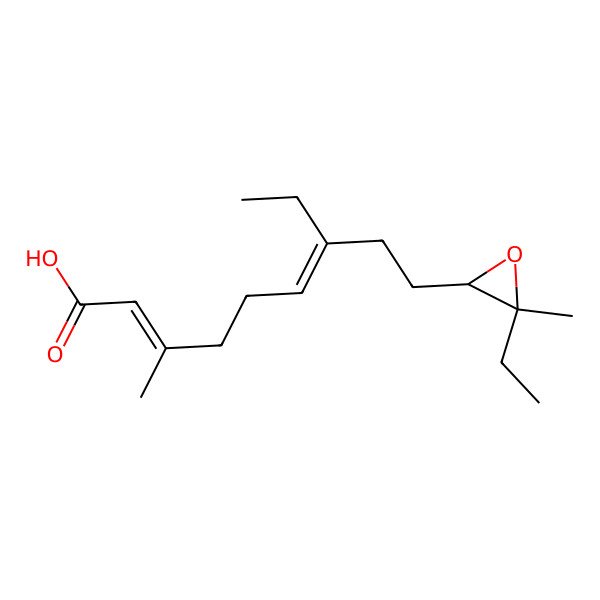 2D Structure of juvenile hormone I acid