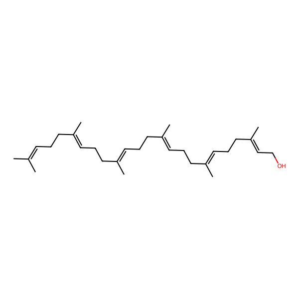 2D Structure of (2E,6E,10E,14E,18E)-3,7,11,15,19,23-hexamethyltetracosa-2,6,10,14,18,22-hexaen-1-ol