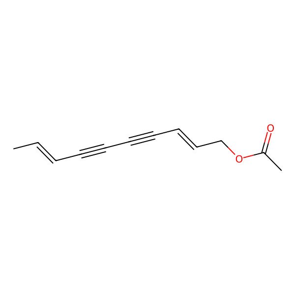 2D Structure of (2E,8E)-2,8-Decadiene-4,6-diyn-1-ol acetate