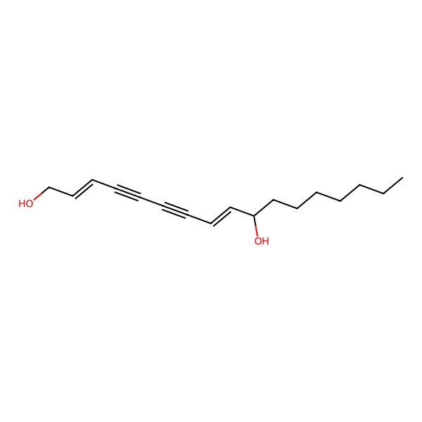 2D Structure of (2E,8E,10R)-heptadeca-2,8-dien-4,6-diyne-1,10-diol 2D Structure of (2E,8E,10R)-heptadeca-2,8-dien-4,6-diyne-1,10-diol
