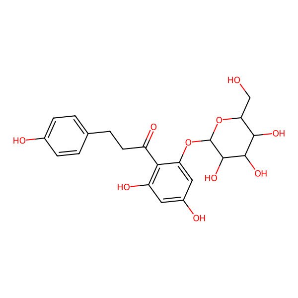 2D Structure of 1-[2,4-Dihydroxy-6-[3,4,5-trihydroxy-6-(hydroxymethyl)oxan-2-yl]oxyphenyl]-3-(4-hydroxyphenyl)propan-1-one