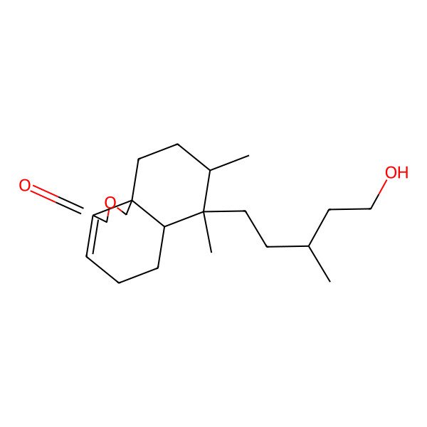 2D Structure of (6aR,7S,8R,10aS)-7-[(3S)-5-hydroxy-3-methylpentyl]-7,8-dimethyl-5,6,6a,8,9,10-hexahydro-1H-benzo[d][2]benzofuran-3-one
