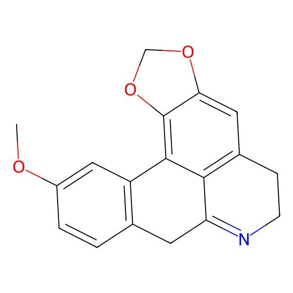 2D Structure of 17-Methoxy-3,5-dioxa-11-azapentacyclo[10.7.1.02,6.08,20.014,19]icosa-1(20),2(6),7,11,14(19),15,17-heptaene