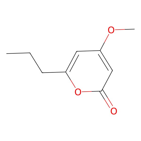 2D Structure of 2H-Pyran-2-one, 4-methoxy-6-propyl-