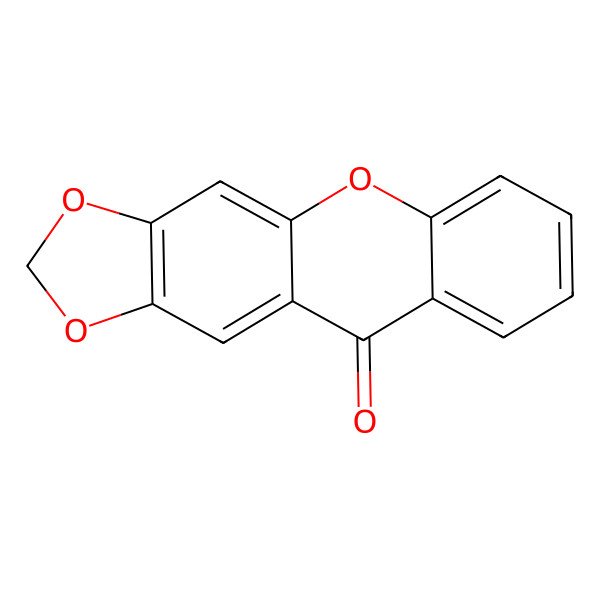 2D Structure of 2H,10H-[1,3]Dioxolo[4,5-B]xanthen-10-one