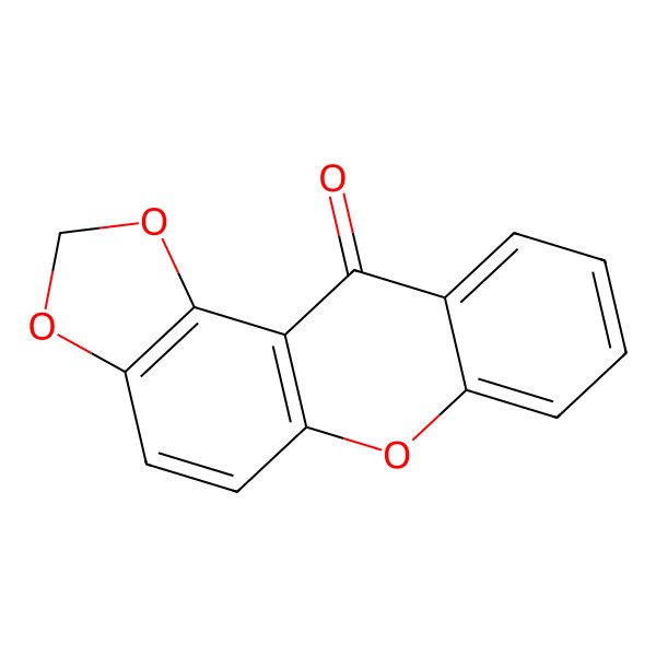 2D Structure of 2H,11H-[1,3]Dioxolo[4,5-A]xanthen-11-one