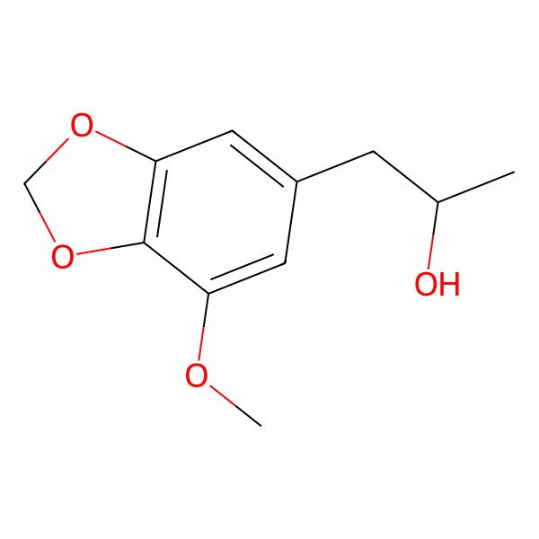 2D Structure of (2R)-1-(7-methoxy-1,3-benzodioxol-5-yl)propan-2-ol