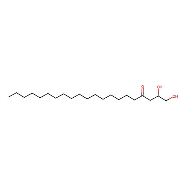 2D Structure of (2R)-1,2-dihydroxyhenicosan-4-one
