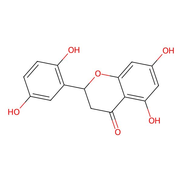 2D Structure of (2R)-2-(2,5-dihydroxyphenyl)-5,7-dihydroxy-2,3-dihydrochromen-4-one 2D Structure of (2R)-2-(2,5-dihydroxyphenyl)-5,7-dihydroxy-2,3-dihydrochromen-4-one