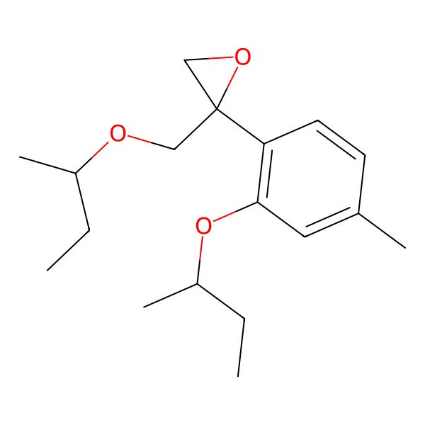 2D Structure of (2R)-2-[[(2S)-butan-2-yl]oxymethyl]-2-[2-[(2R)-butan-2-yl]oxy-4-methylphenyl]oxirane