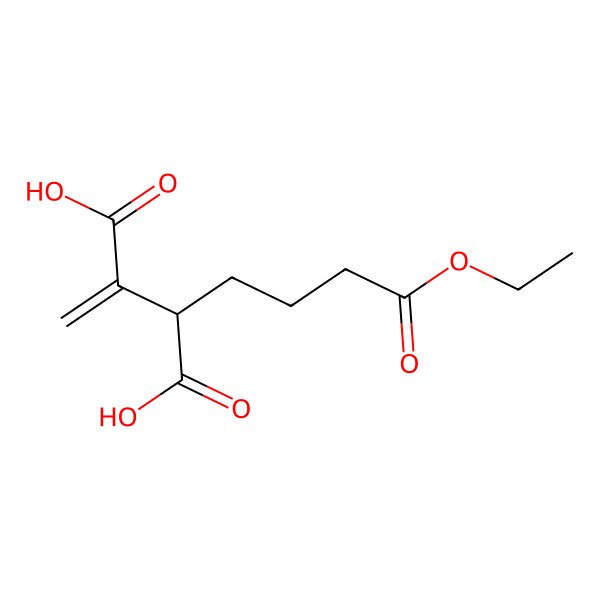 2D Structure of (2R)-2-(4-ethoxy-4-oxobutyl)-3-methylidenebutanedioic acid