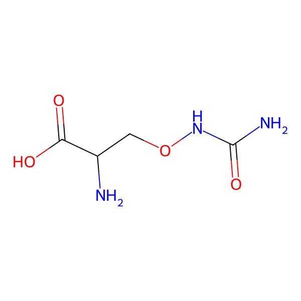 2D Structure of (2R)-2-Amino-3-(carbamoylamino)oxypropanoic acid