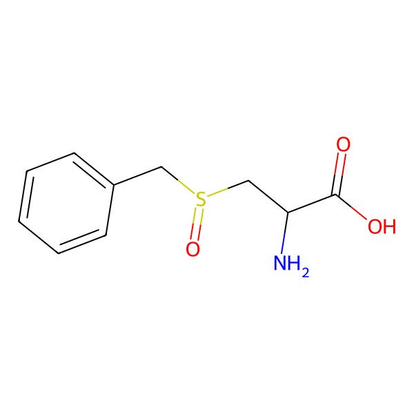 2D Structure of (2R)-2-amino-3-[(R)-benzylsulfinyl]propanoic acid