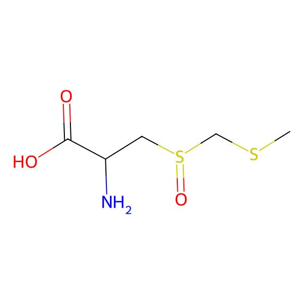 2D Structure of (2R)-2-amino-3-[(R)-methylsulfanylmethylsulfinyl]propanoic acid