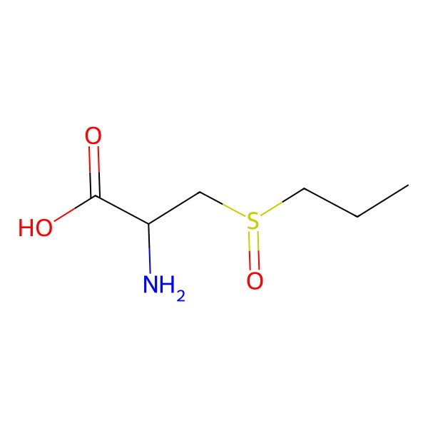 2D Structure of (2R)-2-amino-3-[(S)-propylsulfinyl]propanoic acid