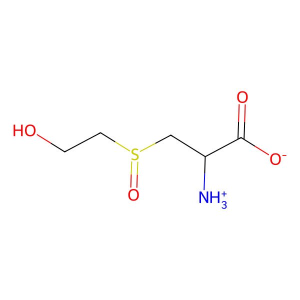 2D Structure of (2R)-2-azaniumyl-3-[(S)-2-hydroxyethylsulfinyl]propanoate