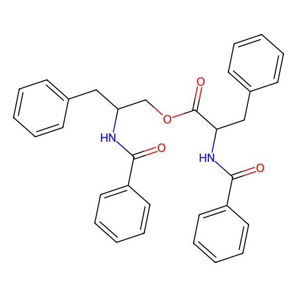 2D Structure of [(2R)-2-benzamido-3-phenylpropyl] (2R)-2-benzamido-3-phenylpropanoate