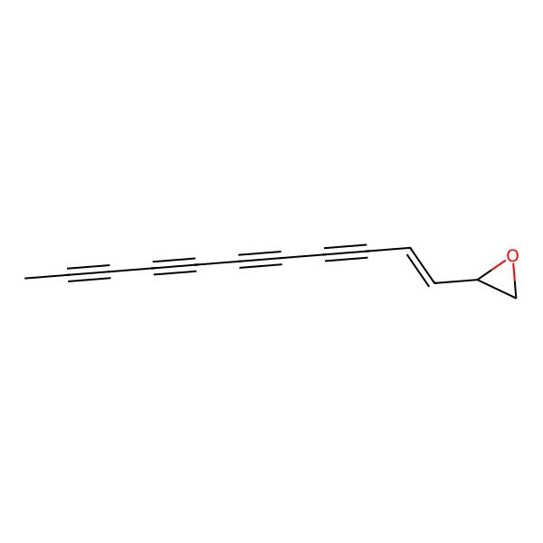 2D Structure of (2R)-2-[(E)-undec-1-en-3,5,7,9-tetraynyl]oxirane