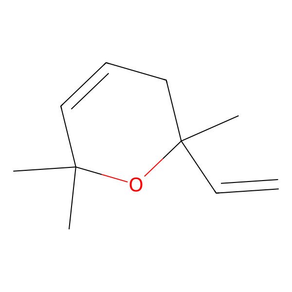 2D Structure of (2R)-2-ethenyl-2,6,6-trimethyl-3H-pyran