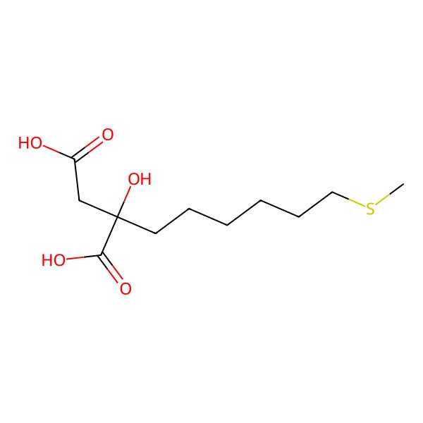2D Structure of (2R)-2-hydroxy-2-(6-methylsulfanylhexyl)butanedioic acid