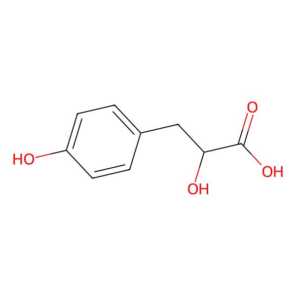 2D Structure of (2R)-2-hydroxy-3-(4-hydroxyphenyl)propanoic acid
