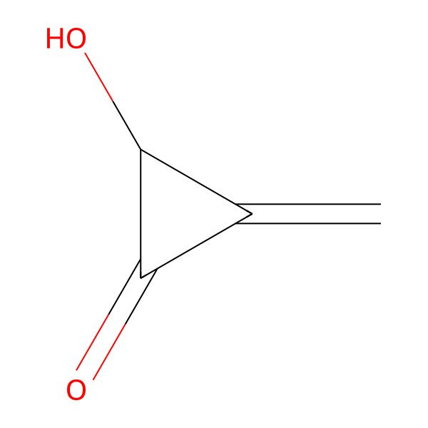 2D Structure of (2R)-2-hydroxy-3-methylidenecyclopropan-1-one