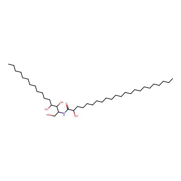 2D Structure of (2R)-2-hydroxy-N-[(2S,3S,4R)-1,3,4-trihydroxyhexadecan-2-yl]tricosanamide
