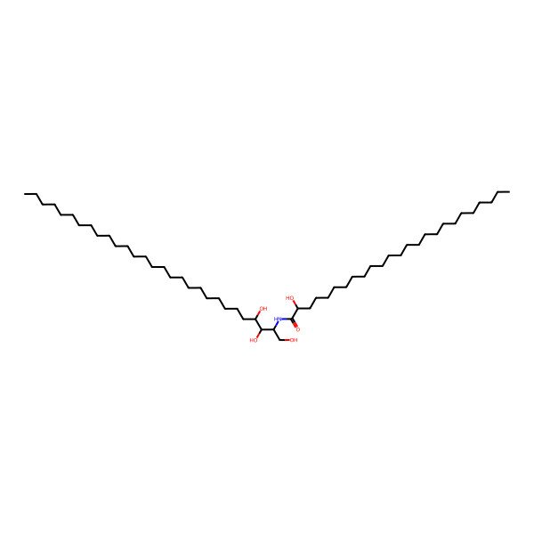 2D Structure of (2R)-2-hydroxy-N-[(2S,3S,4R)-1,3,4-trihydroxynonacosan-2-yl]pentacosanamide