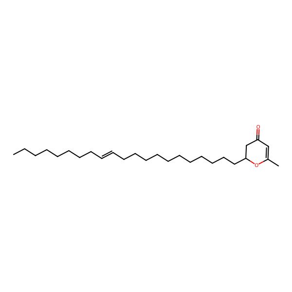 2D Structure of (2R)-2-[(Z)-henicos-12-enyl]-6-methyl-2,3-dihydropyran-4-one