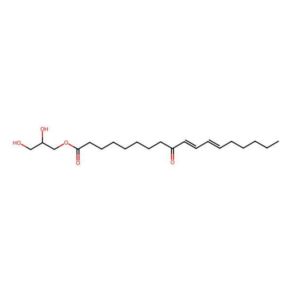 2D Structure of [(2R)-2,3-dihydroxypropyl] (10E,12Z)-9-oxooctadeca-10,12-dienoate
