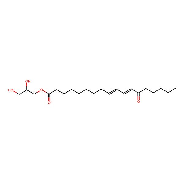 2D Structure of [(2R)-2,3-dihydroxypropyl] (9Z,11E)-13-oxooctadeca-9,11-dienoate