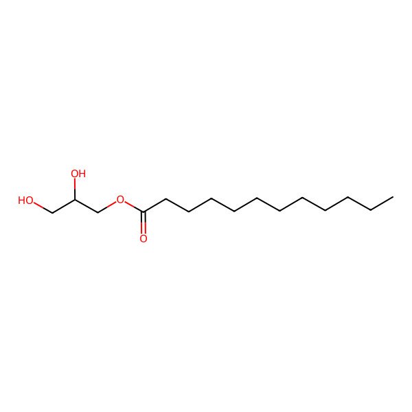 2D Structure of (2r)-2,3-Dihydroxypropyl Dodecanoate