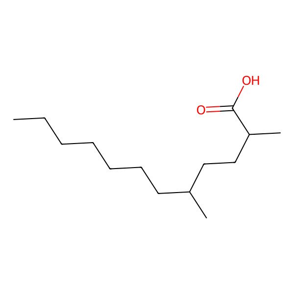 2D Structure of (2R)-2,5-dimethyldodecanoic acid