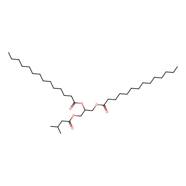 2D Structure of [(2R)-3-(3-methylbutanoyloxy)-2-tetradecanoyloxypropyl] tetradecanoate