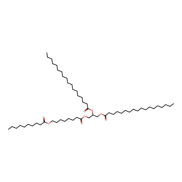 2D Structure of [(2R)-3-(8-decanoyloxyoctanoyloxy)-2-octadecanoyloxypropyl] octadecanoate