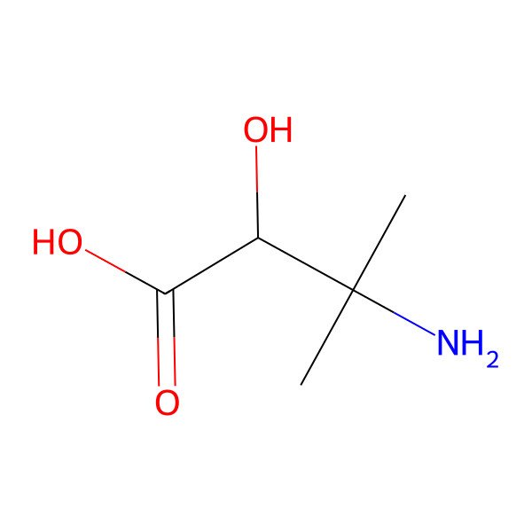 2D Structure of 3-Amino-2r-hydroxy-3-methylbutanoic acid