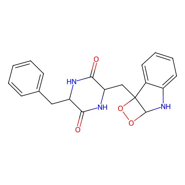 2D Structure of 2R, 3R-dioxeto-Cyclo-(L-Trp-L-Phe)