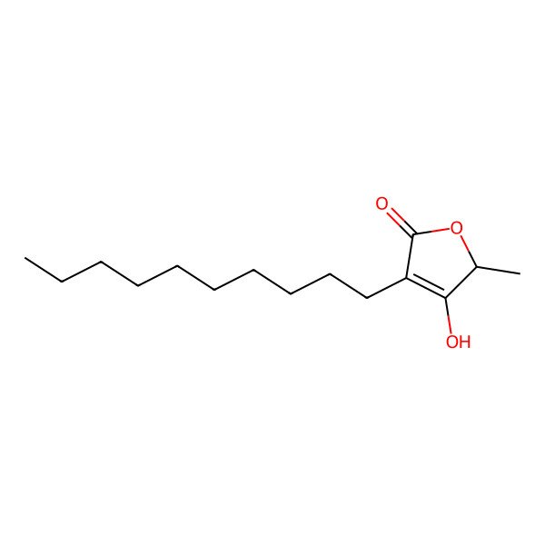 2D Structure of (2R)-4-decyl-3-hydroxy-2-methyl-2H-furan-5-one