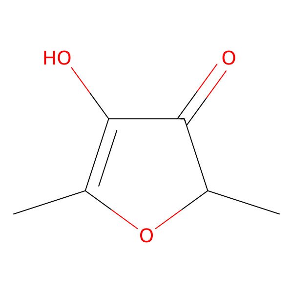 2D Structure of (2r)-4-Hydroxy-2,5-Dimethylfuran-3(2h)-One