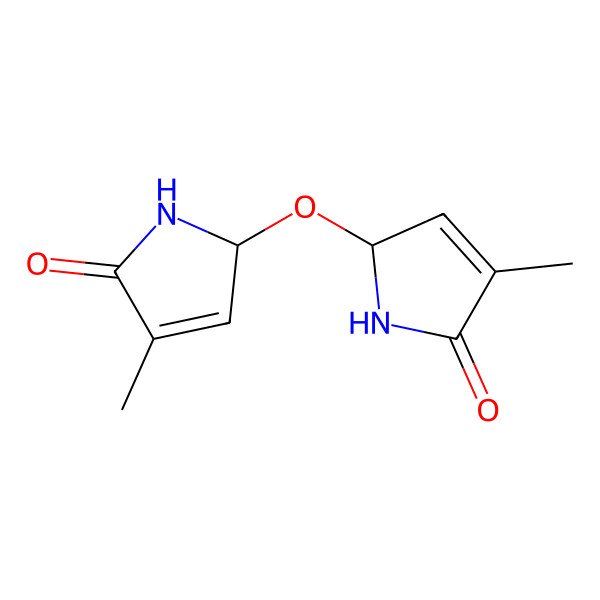 2D Structure of (2R)-4-methyl-2-[[(2S)-4-methyl-5-oxo-1,2-dihydropyrrol-2-yl]oxy]-1,2-dihydropyrrol-5-one