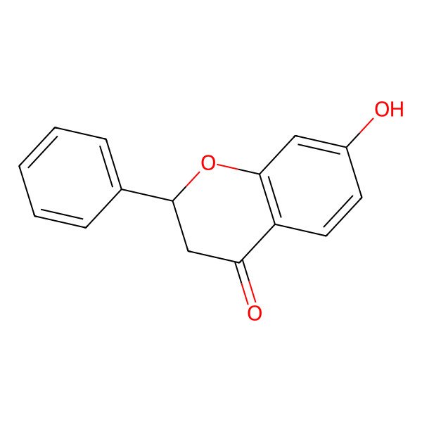 2D Structure of 7-Hydroxyflavanone, (R)-
