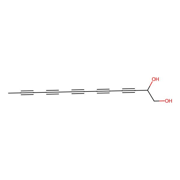 2D Structure of (r)-1,2-Dihydroxytrideca-3,5,7,9,11-pentayne 2D Structure of (r)-1,2-Dihydroxytrideca-3,5,7,9,11-pentayne