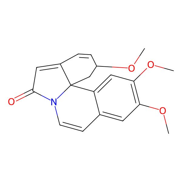 2D Structure of (2R,13bS)-2,11,12-trimethoxy-1,2-dihydroindolo[7a,1-a]isoquinolin-6-one