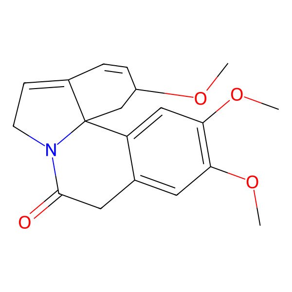 2D Structure of (2R,13bS)-2,11,12-trimethoxy-1,2,6,9-tetrahydroindolo[7a,1-a]isoquinolin-8-one