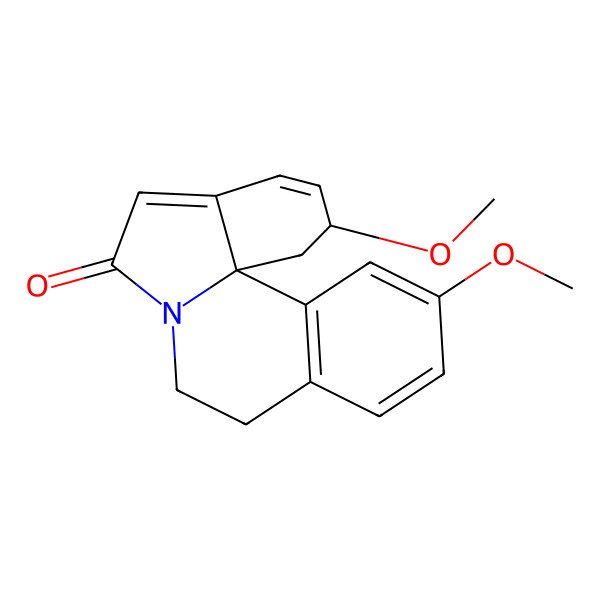 2D Structure of (2R,13bS)-2,12-dimethoxy-1,2,8,9-tetrahydroindolo[7a,1-a]isoquinolin-6-one