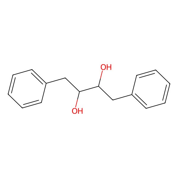 2D Structure of (2R,3R)-1,4-diphenylbutane-2,3-diol
