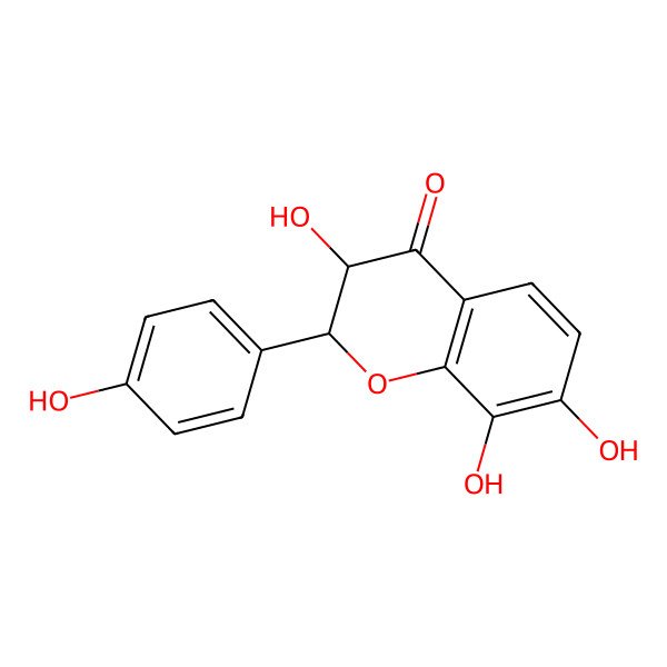 2D Structure of (2R,3R)-3,7,8-trihydroxy-2-(4-hydroxyphenyl)-2,3-dihydrochromen-4-one 2D Structure of (2R,3R)-3,7,8-trihydroxy-2-(4-hydroxyphenyl)-2,3-dihydrochromen-4-one